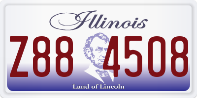 IL license plate Z884508