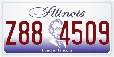 IL license plate Z884509