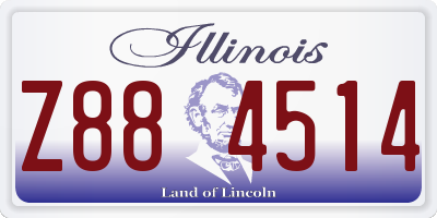 IL license plate Z884514