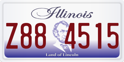 IL license plate Z884515
