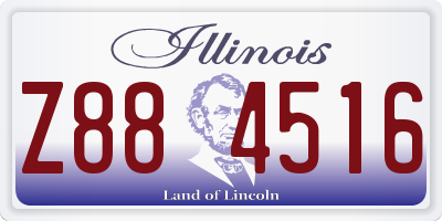 IL license plate Z884516