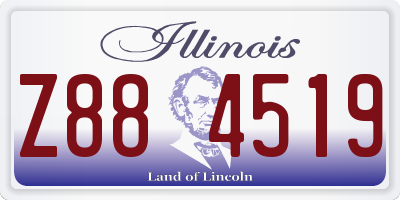 IL license plate Z884519