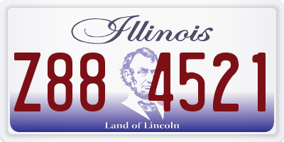 IL license plate Z884521
