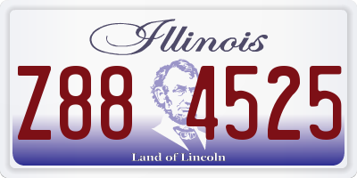IL license plate Z884525