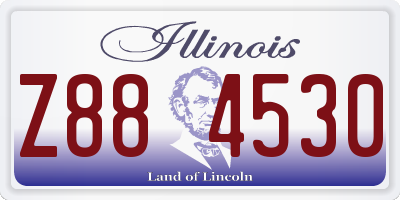 IL license plate Z884530