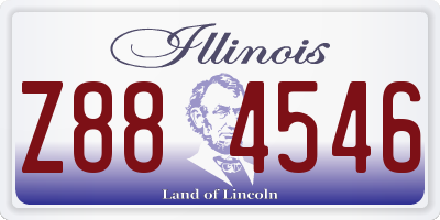 IL license plate Z884546