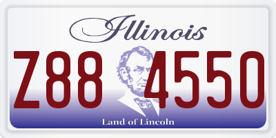 IL license plate Z884550