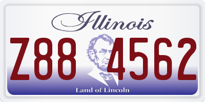 IL license plate Z884562