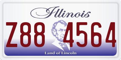 IL license plate Z884564