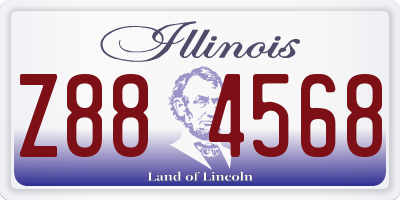 IL license plate Z884568
