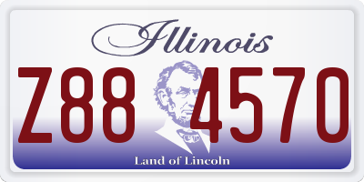 IL license plate Z884570