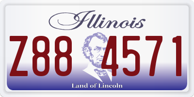 IL license plate Z884571