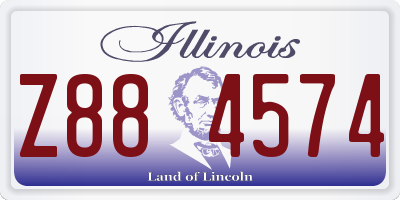 IL license plate Z884574