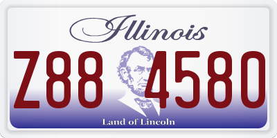 IL license plate Z884580
