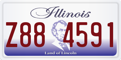 IL license plate Z884591