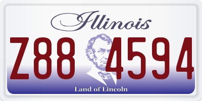 IL license plate Z884594