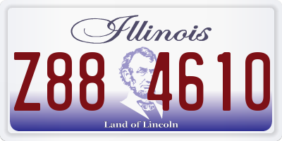 IL license plate Z884610
