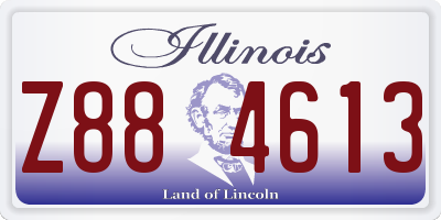 IL license plate Z884613