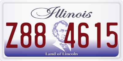 IL license plate Z884615