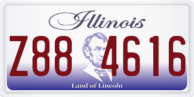IL license plate Z884616