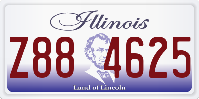 IL license plate Z884625