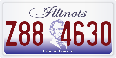 IL license plate Z884630