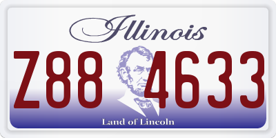 IL license plate Z884633