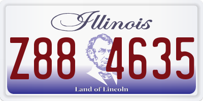 IL license plate Z884635
