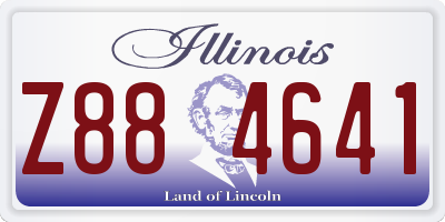 IL license plate Z884641
