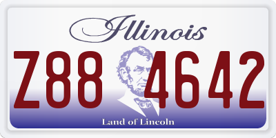 IL license plate Z884642