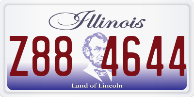 IL license plate Z884644