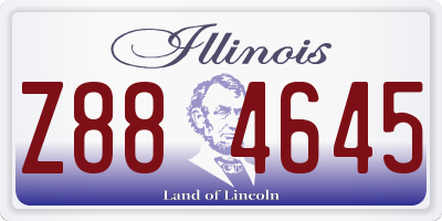 IL license plate Z884645