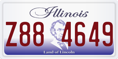 IL license plate Z884649