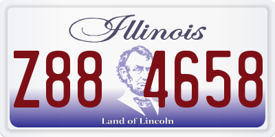 IL license plate Z884658