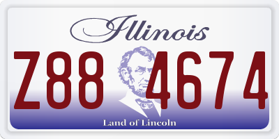 IL license plate Z884674