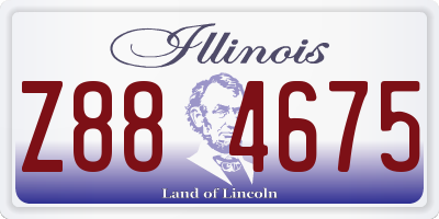 IL license plate Z884675