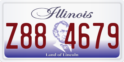 IL license plate Z884679