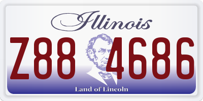 IL license plate Z884686