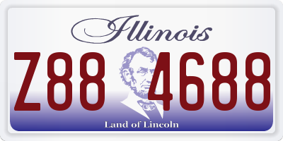 IL license plate Z884688