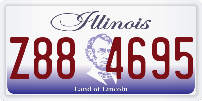 IL license plate Z884695