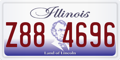 IL license plate Z884696