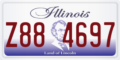 IL license plate Z884697