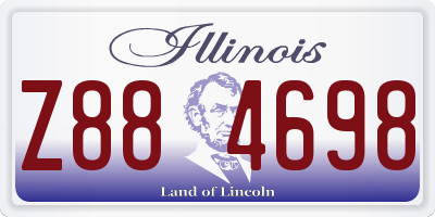 IL license plate Z884698