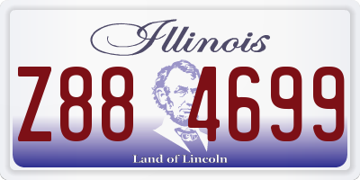 IL license plate Z884699