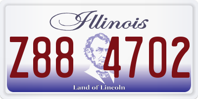 IL license plate Z884702