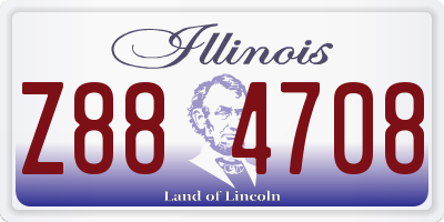 IL license plate Z884708