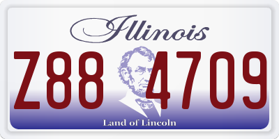 IL license plate Z884709