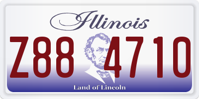 IL license plate Z884710