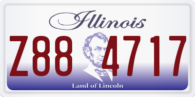 IL license plate Z884717