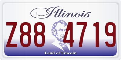 IL license plate Z884719